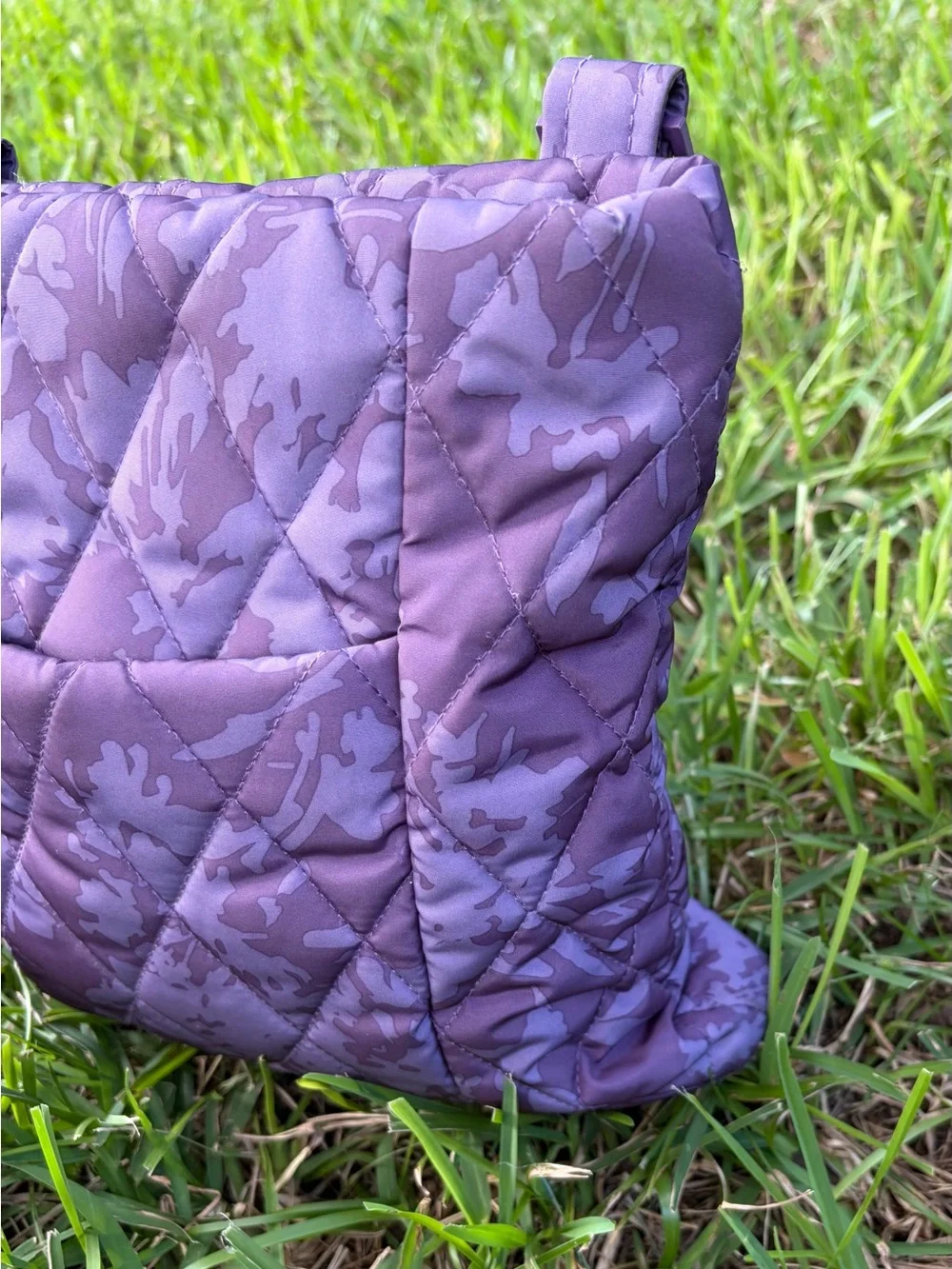 Vera Bradley Quilted Floral Crossbody in Dusty Purple